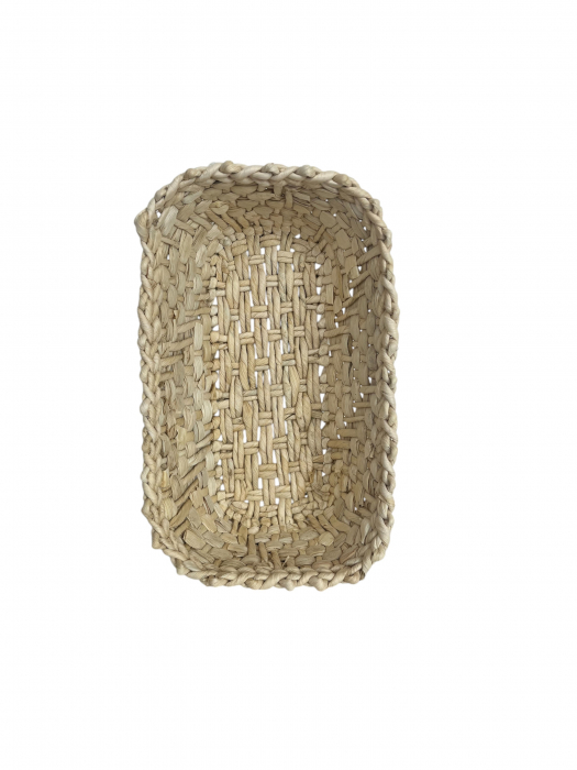 Coș oval împletit manual din pănușă – natural, versatil, practic [2]