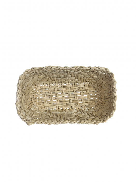 Coș oval împletit manual din pănușă – natural, versatil, practic [3]