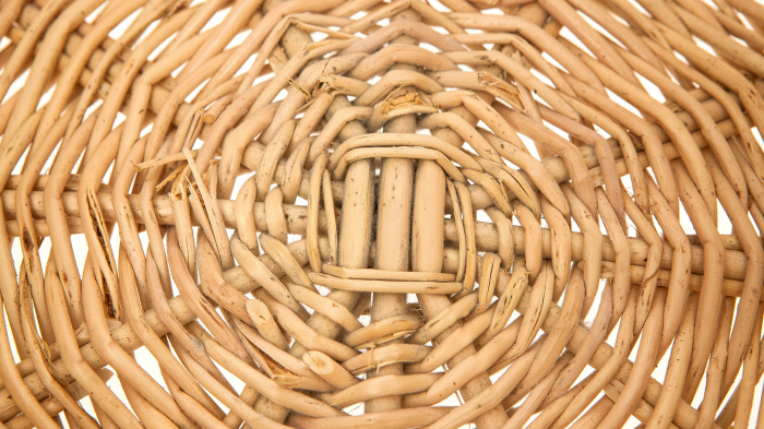 Coș Rotund din Răchită cu Mânere Laterale – Natural, Elegant, Versatil [6]