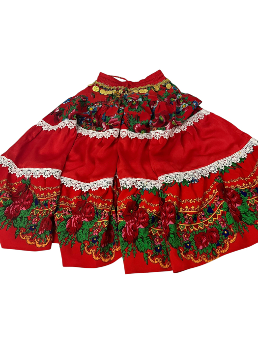 Costum tradițional damă cu bănuți și motive Romani [2]