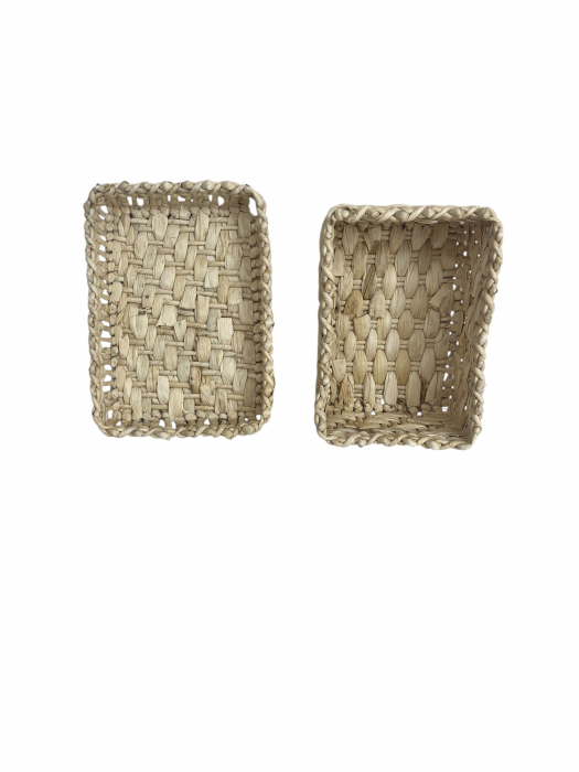 Cutie cu Capac Împletită Manual din Pănușă – Depozitare Eleganta și Naturală [3]