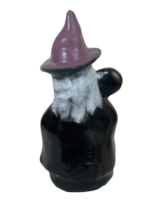 Suport lumânare Halloween – Vrăjitoare ceramică pictată manual [3]