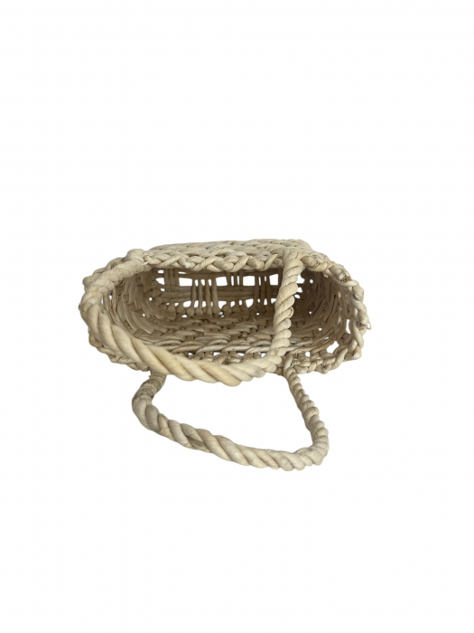 Gentuță împletită manual din pănușă – accesoriu rustic și elegant [2]