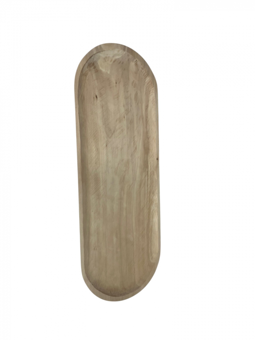 Platou Oval din Lemn 75 cm [3]