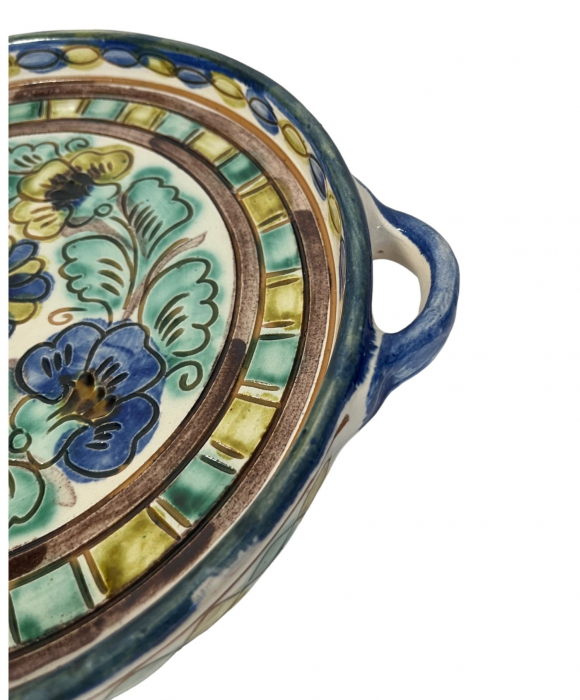 Platou Rotund din Ceramica de Corund, Pictat Manual- 22 cm [2]