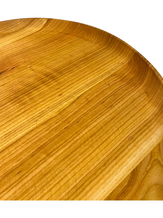 Platou rotund din lemn de fag – ideal pentru servire tradițională [2]