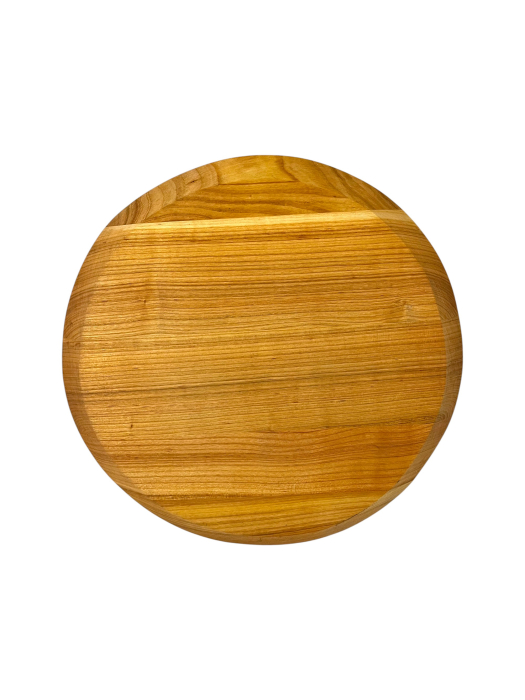 Platou rotund din lemn de fag – ideal pentru servire tradițională [3]