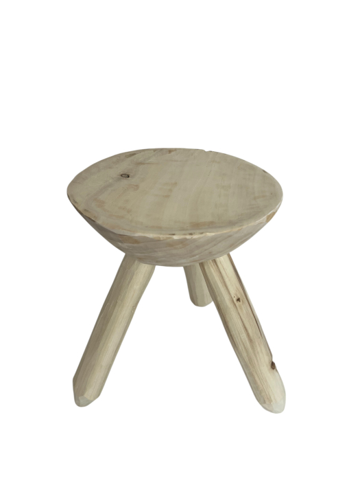 Scaun Rotund din Lemn, 22 cm [3]