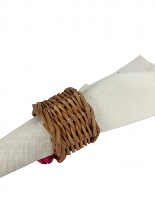 Set Sase Inele din Rachita pentru Servetel [3]