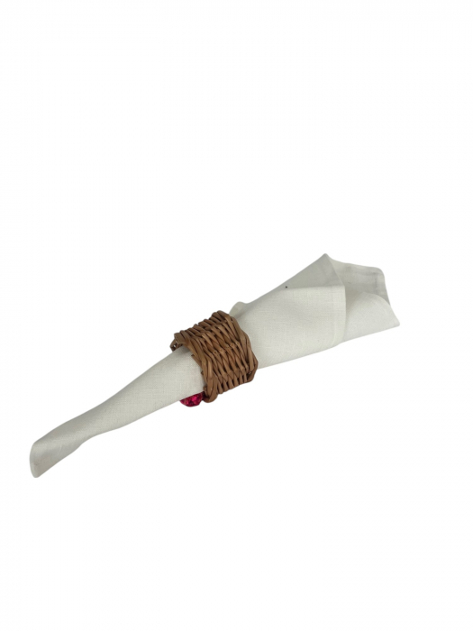 Set Sase Inele din Rachita pentru Servetel [2]