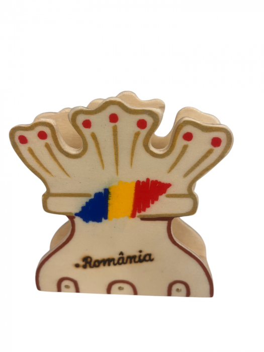 Suport pentru șervețele din lemn, pictat și pirogravat manual [2]