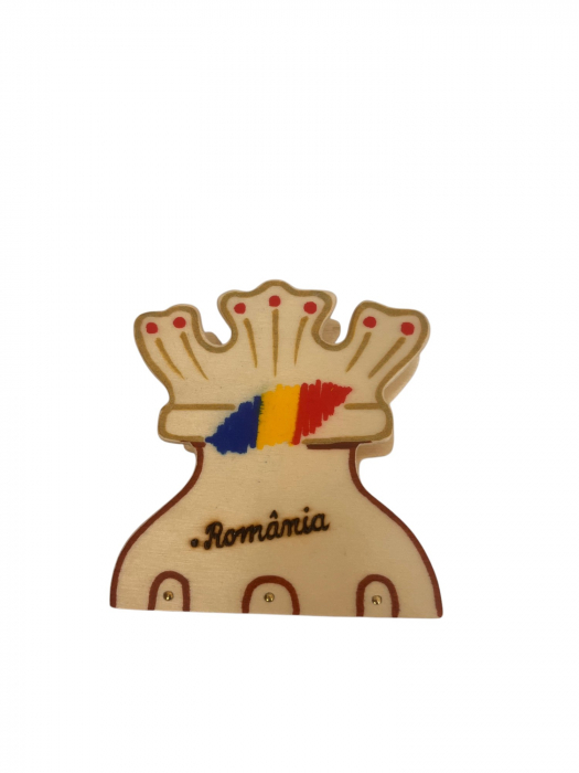 Suport pentru șervețele din lemn, pictat și pirogravat manual [3]
