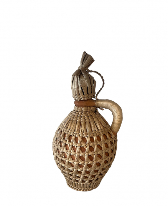 Ulcior Handmade din Ceramică și Papură, 1 Litru - O Eleganță Tradițională Împletită în Fiecare Detaliu [4]