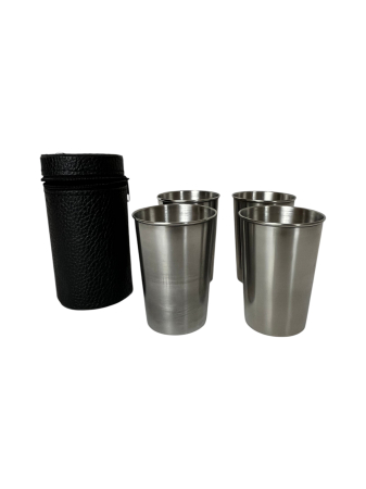 Cadouri de Sarbatori - Set patru pahare shot cu husa