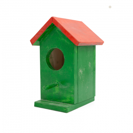 PRODUSE DIN LEMN - Casuță de Pasari, din Lemn, Pictată Manual