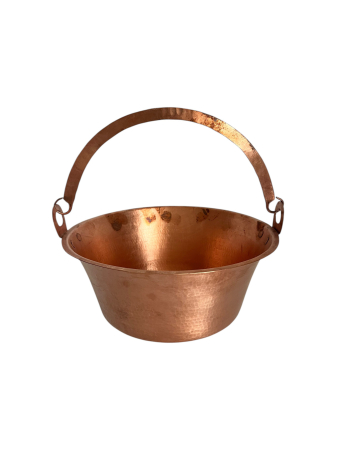 Produse din Cupru - Ceaun Artizanal din Cupru cu Toartă –10 litri
