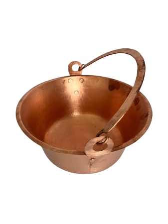 Ceaun Artizanal din Cupru cu Toartă –10 litri [3]