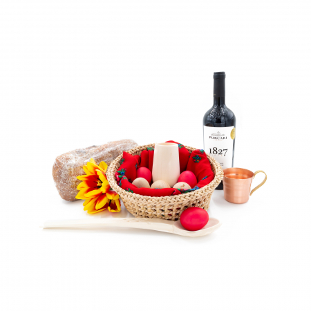 Cos Cadou de Paste "Tradiții Handmade și Delicii Pascale" 2 [1]
