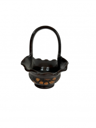 Coș din ceramică neagră de Corund – decor tradițional sau cadou inspirat [1]