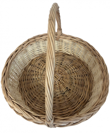 Cos din Rachita, Rotund cu Toarta- 40 cm [2]