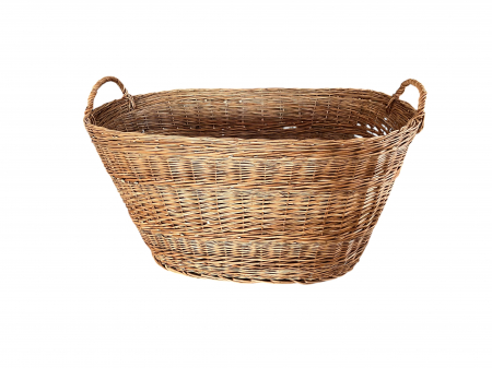 Produse din Rachita, Papura, Paie - Coș împletit din răchită – volum mare- 120X75X60 CM