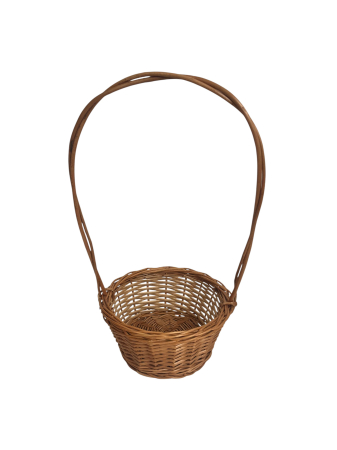 Coș mic din răchită cu toartă pentru flori [3]