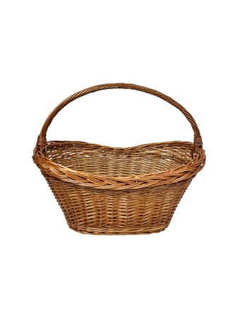 Produse din Rachita, Papura, Paie - Cos Oval din Rachita- 49 cm