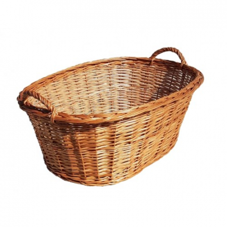 Cosuri din Rachita, Papura si Panusa - Cos oval mare cu manere