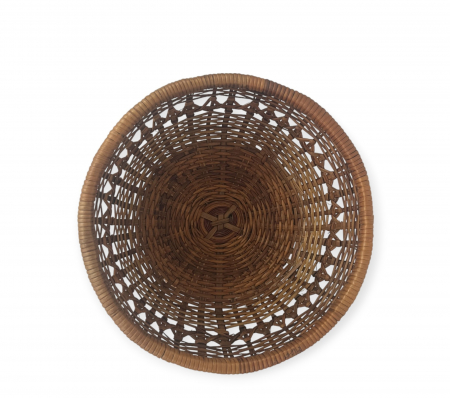Cos Rotund din Rachita cu decor, 20 cm [4]