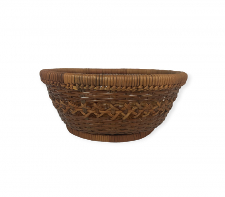 Cos Rotund din Rachita cu decor, 20 cm [3]