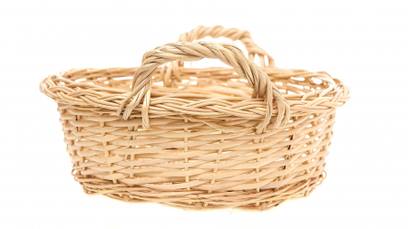 Coș Rotund din Răchită cu Mânere Laterale – Natural, Elegant, Versatil [3]