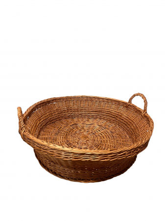 Produse din Rachita, Papura, Paie - Coș Rotund Mare din Răchită - 90x70x25 CM