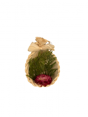 Decorațiune Brad din Panusă Stil Glog cu Floare în Interior [1]