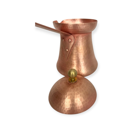 Ibric din cupru masiv, forjat manual, special pentru cafea turcească [6]