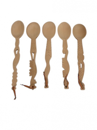 Lingura din Lemn, Sculptata si Pictata Manual [7]