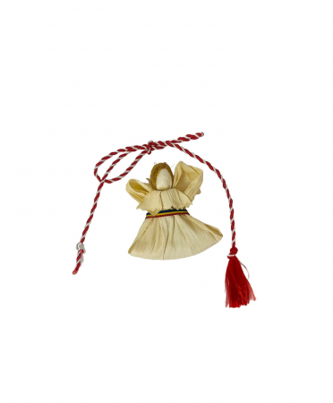 Produse din Rachita, Papura, Paie - Martisor Brosa din Panusa-Etno