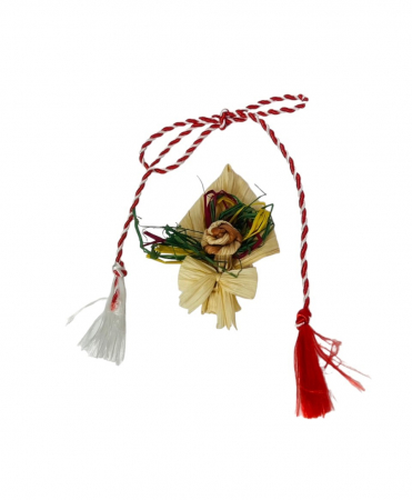 Produse din Rachita, Papura, Paie - Martisor Brosa din Panusa-Etno