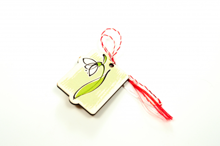 Cadouri de Sarbatori - Martisor din lemn, pictat