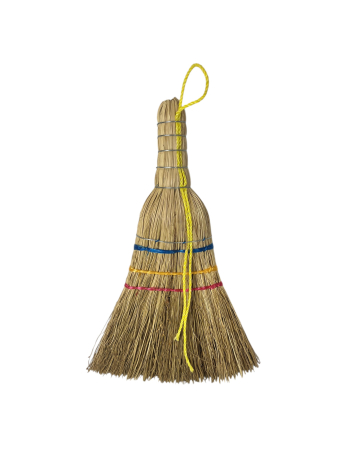 Cadouri de Sarbatori - Măturică din paie de sorg, sfori tricolor