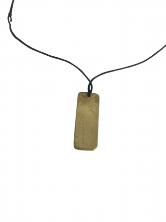 Pandant Dreptunghiular din Alama – Eleganță Handmade cu Accente Minimaliste [1]