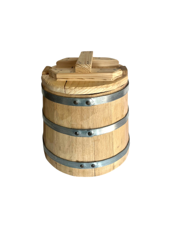 PRODUSE DIN LEMN - putină din lemn de stejar de 10 litri