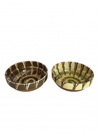 PRODUSE DIN STICLA SI CERAMICA - Set 2 Străchini din Ceramică de Horezu– 20 CM