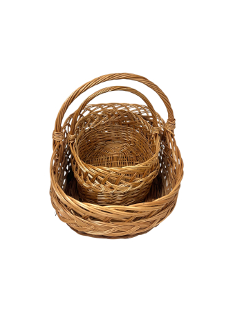 Set doua Cos Oval din Rachita [1]