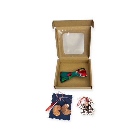 Accesorii - Set Mărțișor Handmade – Brățară din Cupru și Mărțișor din Lemn Natural