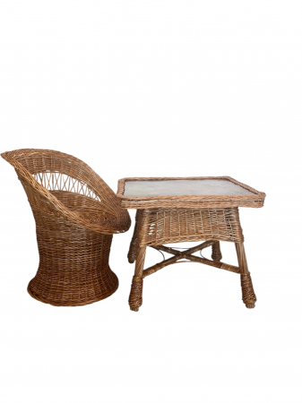 Set mobilier din răchită pentru terasă – unicat, lucrat manual [4]