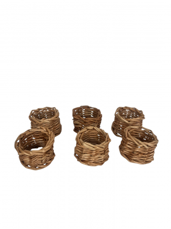 Set Sase Inele din Rachita pentru Servetel [4]