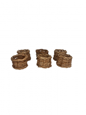 Set Sase Inele din Rachita pentru Servetel [3]