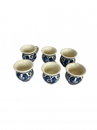 Set Tuica sau Visinata, pictat albastru, din Ceramica de Corund [3]