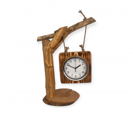 PRODUSE DIN LEMN - Suport de ceas din crengi de lemn - Design rustic și unic