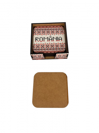 Suporturi din Lemn pentru Pahare- 6 Bucati [2]